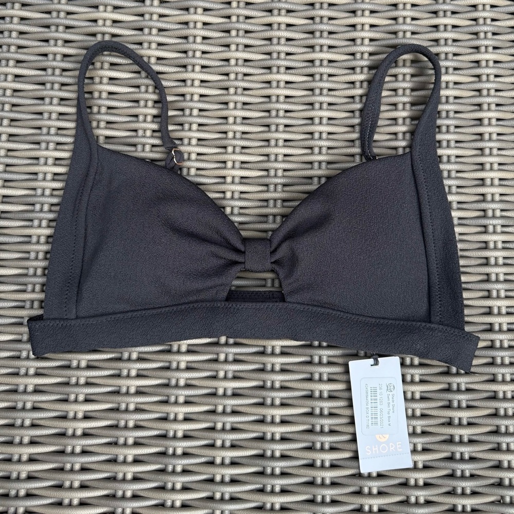 Shade Store Women's Black Bikini Top - Size M NWT